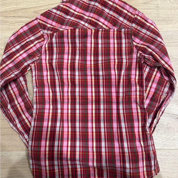 Vintage Burberry plaid button up top - Picture 9 of 9
